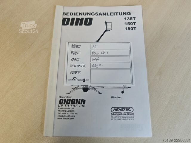 DINOLIFT Dino 135T Diesel + Elektrický! DINOLIFT Dino 135T Diesel + Electric!