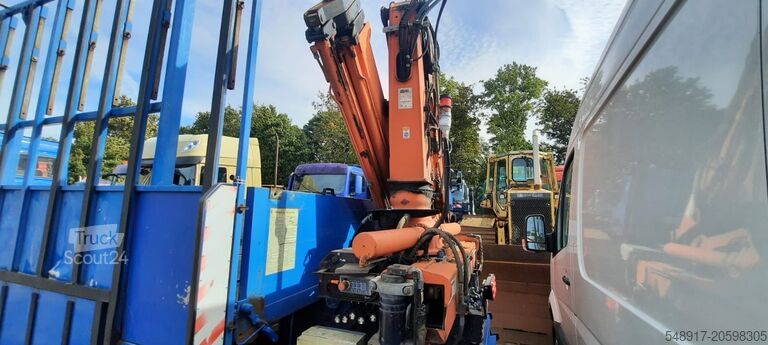 Plattformanhänger Mercedes-Benz 1828 Pritsche+Glastransport