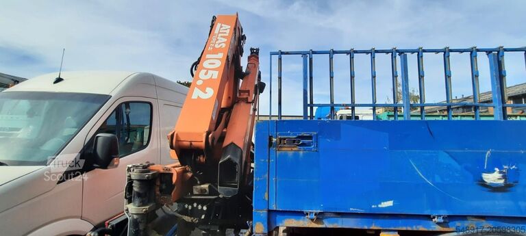 Причіп-платформа Mercedes-Benz 1828 Pritsche+Glastransport