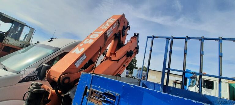 Plattformanhänger Mercedes-Benz 1828 Pritsche+Glastransport