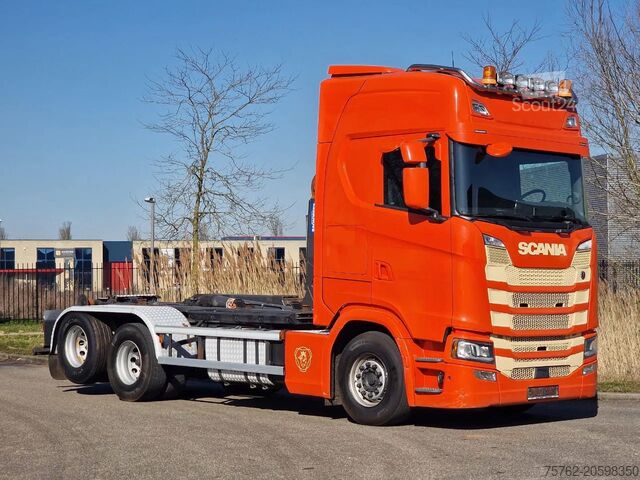 System med krogarm Scania S500 6x2 | 25 ton haakarm  | vollucht geveerd  ...