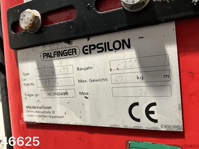 DAF FAQ CF 460 Euro 6 Palfinger 15 tunový Z-jeřáb DAF FAQ CF 460 Euro 6 Palfinger 15 Tonmeter Z-kraan