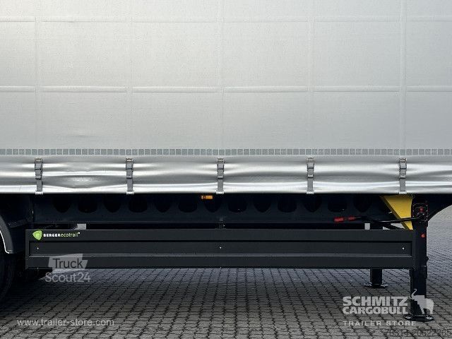 Open semitrailer with tarp Berger Curtainsider Coil