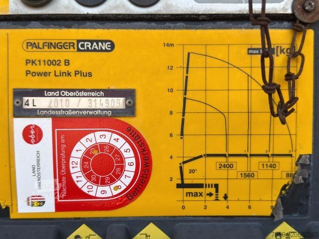 Auto-dizalica montirana na kamionu SCANIA G 360 * KIPPER 4,15m * PALFINGER PK 11002/ 4x4