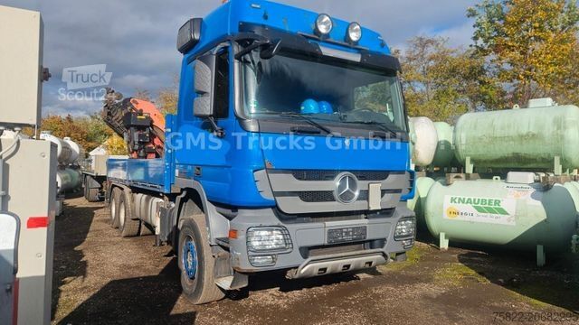 Tovornjak s ploščadjo MERCEDES-BENZ Actros 2644 / 6X4 / Kran Palfinger PK29002 WINCH
