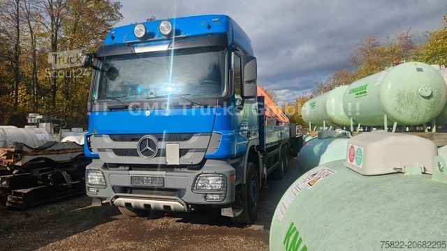 Tovornjak s ploščadjo MERCEDES-BENZ Actros 2644 / 6X4 / Kran Palfinger PK29002 WINCH