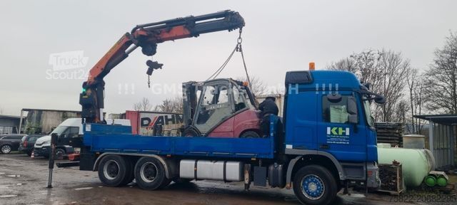 Tovornjak s ploščadjo MERCEDES-BENZ Actros 2644 / 6X4 / Kran Palfinger PK29002 WINCH