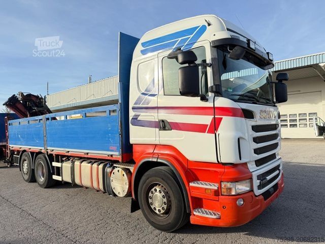 Camion plateau SCANIA R500 V8 Atlas Kran kompl. Hänger- Zug!
