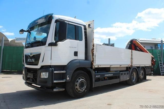 Кран-манипулятор на шасси грузовика MAN 26.420 6x2 KRAN PALFINGER PK18502 FUNK Nr: 855