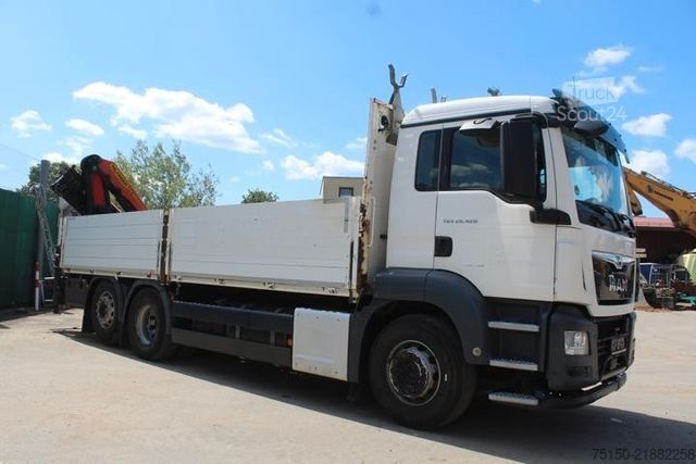 Кран-манипулятор на шасси грузовика MAN 26.420 6x2 KRAN PALFINGER PK18502 FUNK Nr: 855