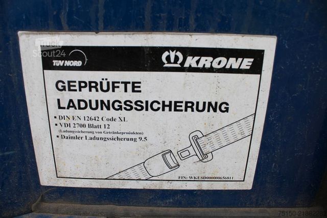 Отворено полуремарке с брезент KRONE SD Tautliner MEGA - Nr.: 811