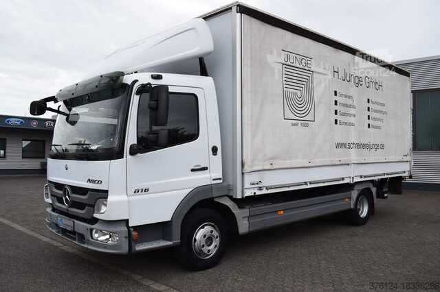 Transportador con plataforma y toldo mercedes-benz Atego 816 L Automatik*Ladebordwand*Tempomat