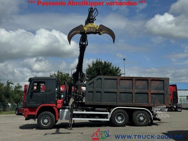 Abrollkipper  Abrollcontainer + Kran Jonsered 1020 7,3m = 1,4t
