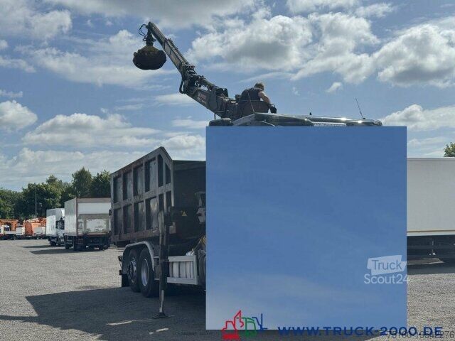 Abrollkipper Abrollcontainer + Kran Jonsered 1020 7,3m = 1,4t