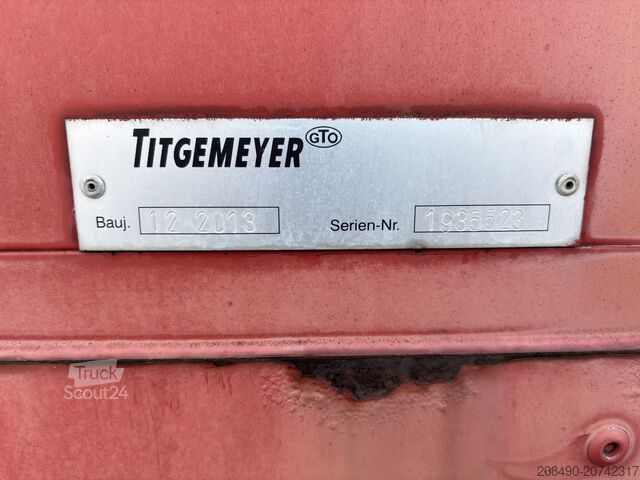 Wechselbrücke mit Pritsche & Plane 6m Titgemeyer BDF 6 m Brücke Curtain/Schiebeplane