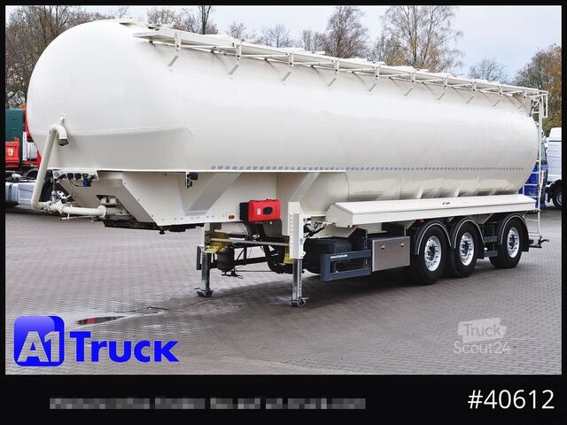 Silo sættevogn HEITLING SDBH 54, 7 Kammern, Futter Feed Lenkachse, Alufelgen,