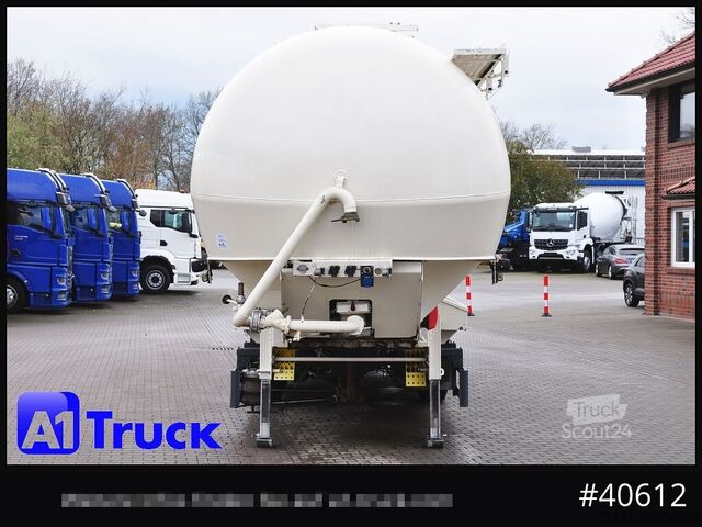 Silo sættevogn HEITLING SDBH 54, 7 Kammern, Futter Feed Lenkachse, Alufelgen,