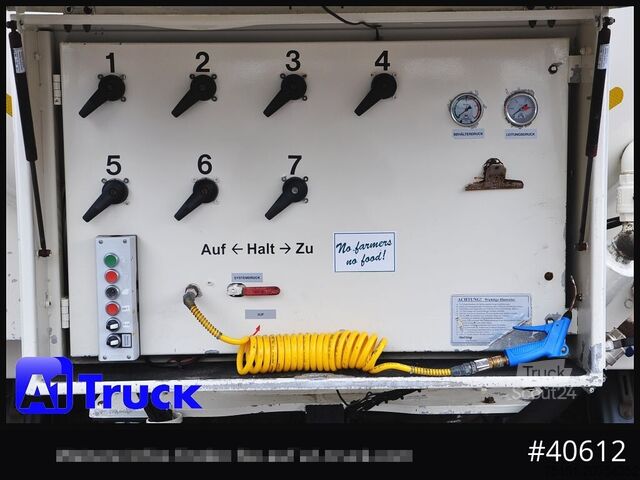 Silo sættevogn HEITLING SDBH 54, 7 Kammern, Futter Feed Lenkachse, Alufelgen,