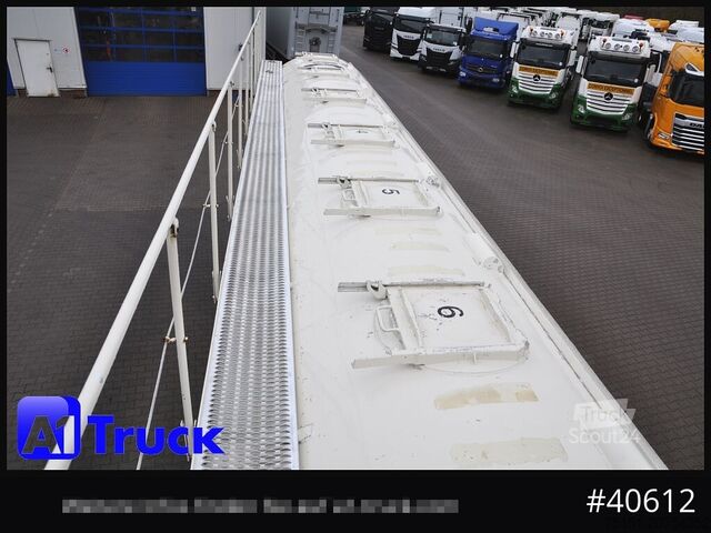 Silo sættevogn HEITLING SDBH 54, 7 Kammern, Futter Feed Lenkachse, Alufelgen,