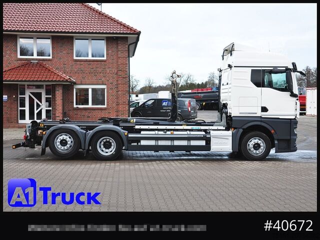 Kroghejselastbil MAN TGS 26.470 BL, Meiller RS 21.70, Lenkachse,