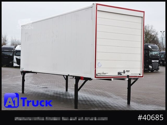 Nadwozie wymienne z zabudową skrzyniową SPIER WB Koffer, 7,45, guter Zustand, verzinkt, Rolltor