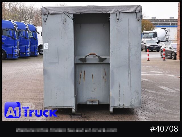 Kontener hakowy POL OSTEG Abrollcontainer 47,5m³, Mulde, Dachplane, Portaltür