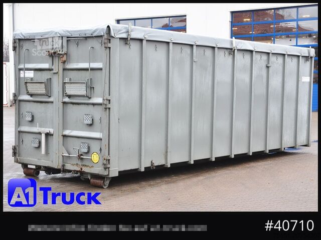 Kontener hakowy POL OSTEG Abrollcontainer 47,5m³, Mulde, Dachplane, Portaltür