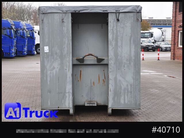 Kontener hakowy POL OSTEG Abrollcontainer 47,5m³, Mulde, Dachplane, Portaltür