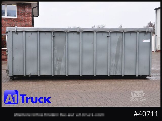 Kontener hakowy POL OSTEG Abrollcontainer 47,5m³, Mulde, Dachplane, Portaltür