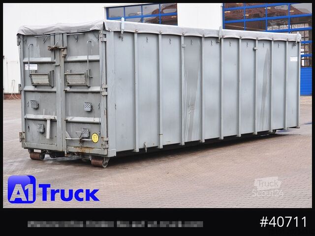 Kontener hakowy POL OSTEG Abrollcontainer 47,5m³, Mulde, Dachplane, Portaltür
