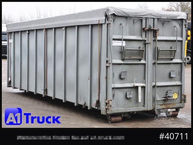 Kontener hakowy POL OSTEG Abrollcontainer 47,5m³, Mulde, Dachplane, Portaltür