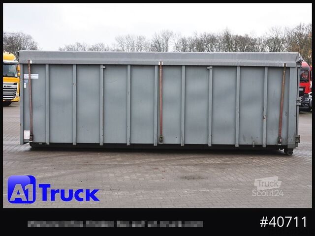 Kontener hakowy POL OSTEG Abrollcontainer 47,5m³, Mulde, Dachplane, Portaltür