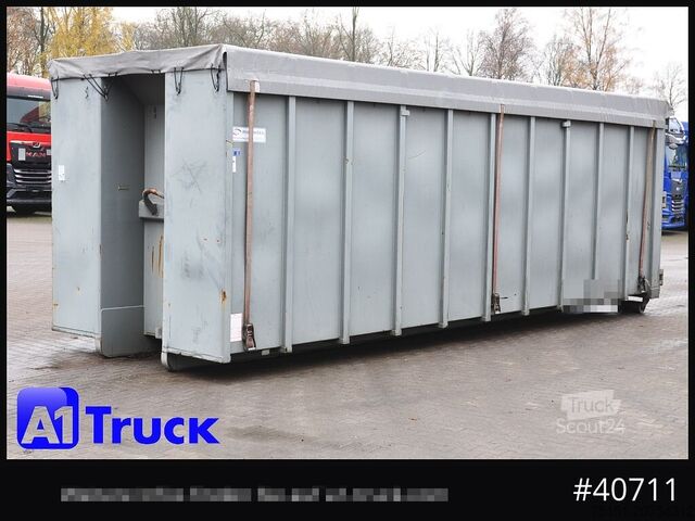 Kontener hakowy POL OSTEG Abrollcontainer 47,5m³, Mulde, Dachplane, Portaltür