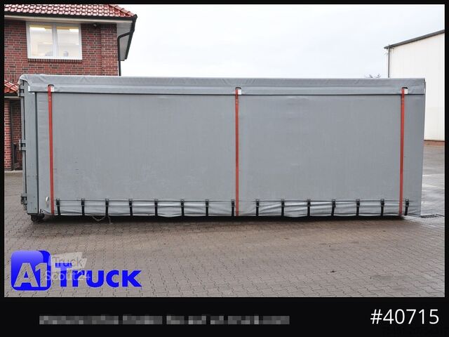 Kontener hakowy POL OSTEG Abrollcontainer 47,m³, Mulde, 1 seitig Schiebeplane, Plane