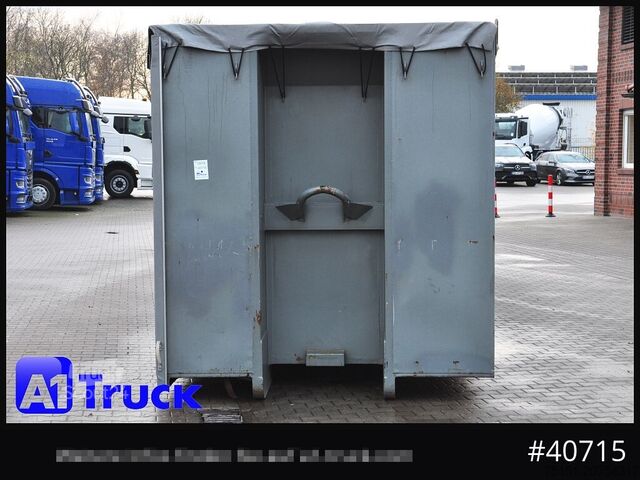 Kontener hakowy POL OSTEG Abrollcontainer 47,m³, Mulde, 1 seitig Schiebeplane, Plane