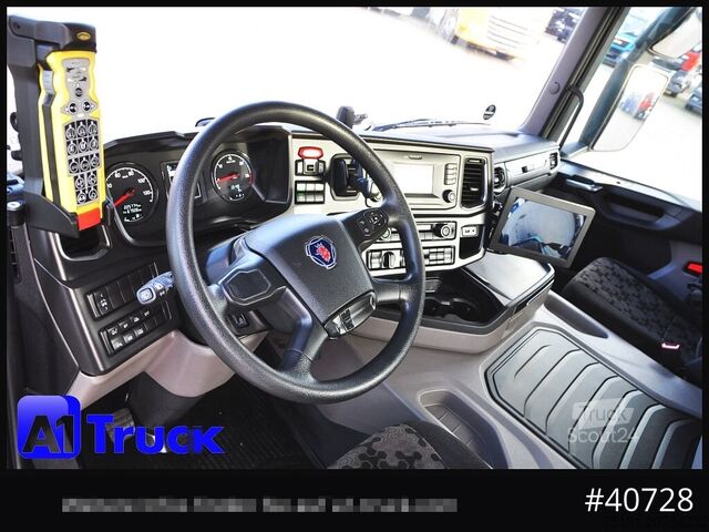 Skip truck SCANIA G410 Meiller AK 16 Funk Lenkachse