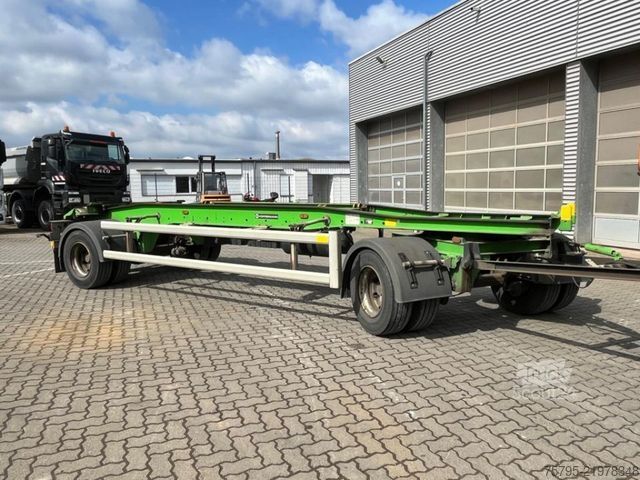 Krokpåhenger HÜFFERMANN 2-achs Abrollanhänger HSA 18.70 Containeranhänge