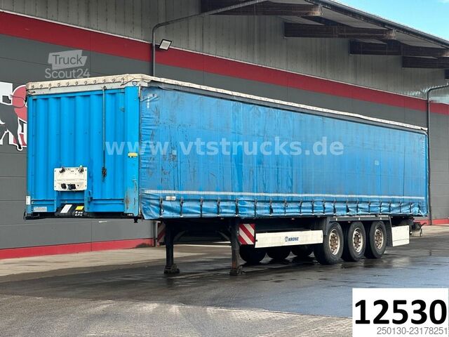 Otvorena poluprikolica sa ceradom KRONE SD Curtainsider/Rungen/Hubdach/Box/Liftachse