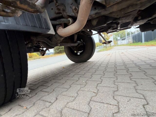 Üç taraflı damperli kamyon MERCEDES-BENZ Unimog U2400 437 Kipper verdichtereinheit