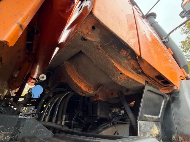 Üç taraflı damperli kamyon MERCEDES-BENZ Unimog U2400 437 Kipper verdichtereinheit