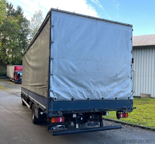 Platós teherautó ponyvával MAN TGL 12.190 Pritsche + Schiebeplane AHK Klima