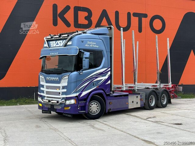 Prepravca guľatiny Scania R660 6X4 RETARDER