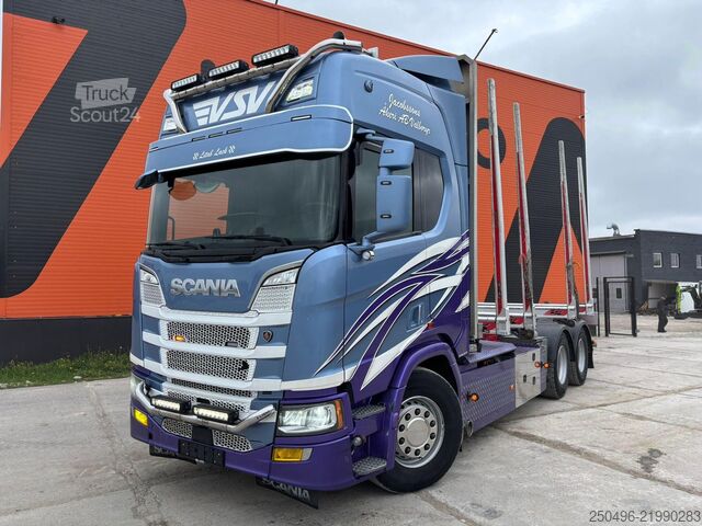 Prepravca guľatiny Scania R660 6X4 RETARDER