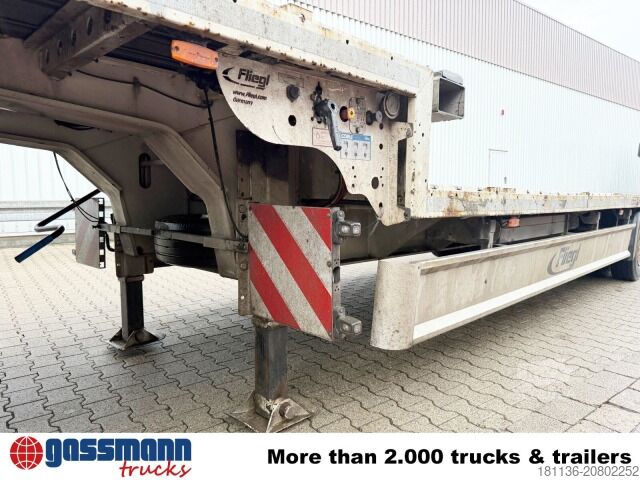 Låglastarsläpvagn Fliegl SDS 390, Nachlaufgelenkt, 3x VORHANDEN!