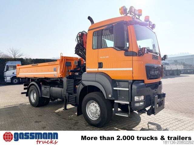 Tippbil MAN TGS 18.320 4x4 BL, Winterdienstausstattung, Kran