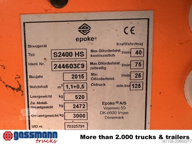 Utilaj agricol Sirius SH 2400 HS Salzstreuer, City, abrollbar,