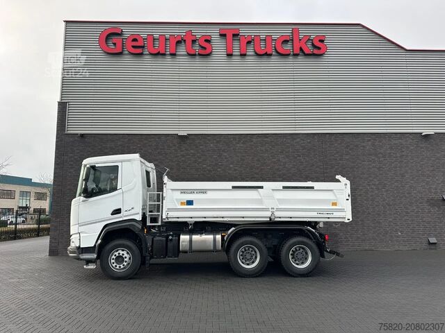 Camion de gunoi DAF XFC 480 FAT 6X4 + 3 ZIJDIGE KIPPER/TIPPER BORD ...