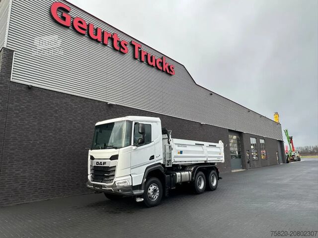 Camion de gunoi DAF XFC 480 FAT 6X4 + 3 ZIJDIGE KIPPER/TIPPER BORD ...