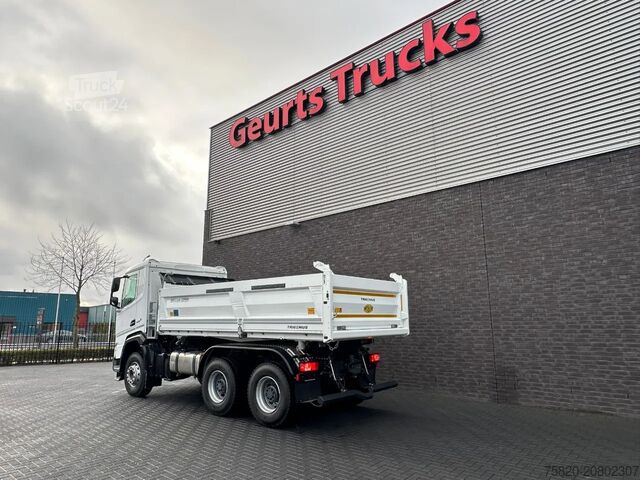 Camion de gunoi DAF XFC 480 FAT 6X4 + 3 ZIJDIGE KIPPER/TIPPER BORD ...