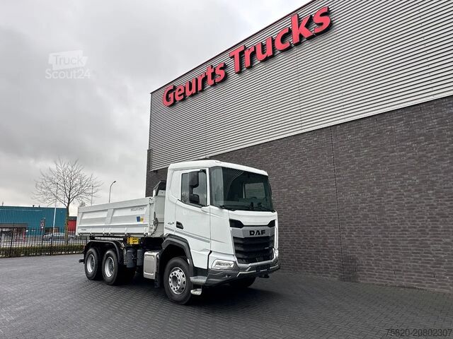 Camion de gunoi DAF XFC 480 FAT 6X4 + 3 ZIJDIGE KIPPER/TIPPER BORD ...